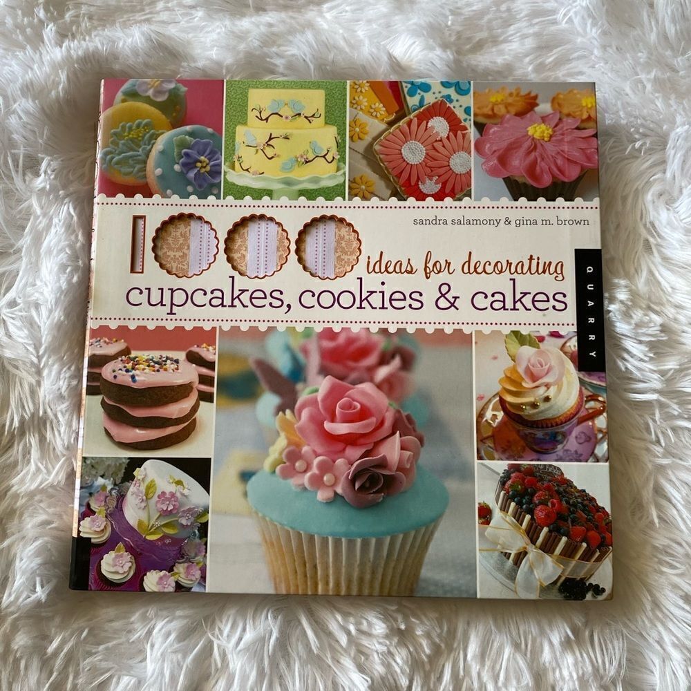 1000 Ideas for Decorating Cupcakes Cookies & Cakes Book EUC
